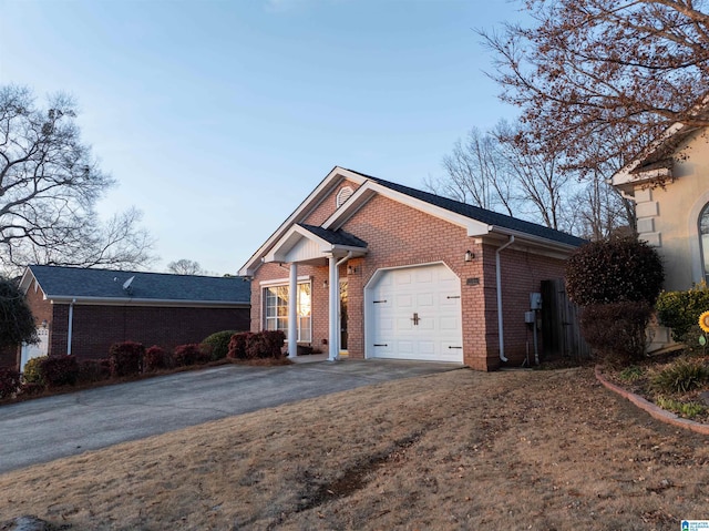 view of front of house featuring a garage