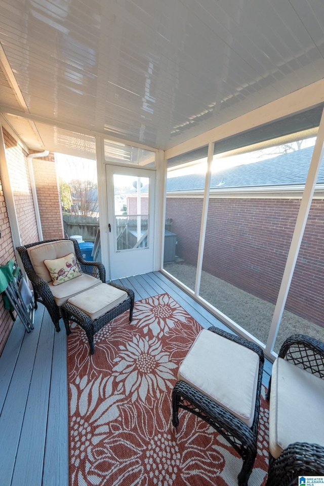 sunroom / solarium with a wealth of natural light