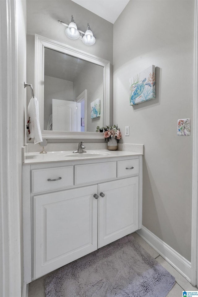 bathroom featuring vanity