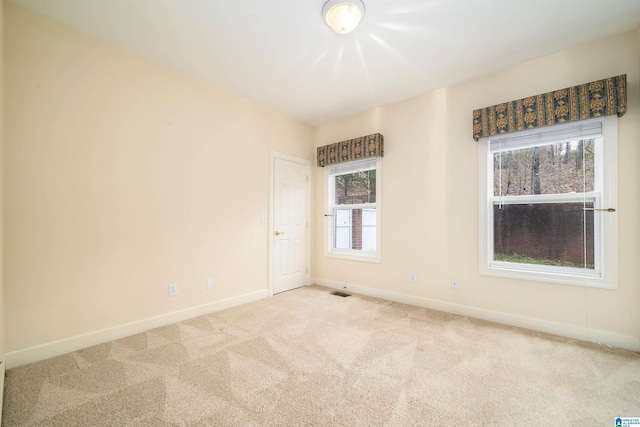 view of carpeted empty room