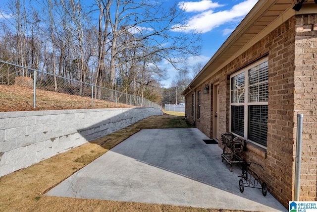 view of patio / terrace featuring a fenced backyard