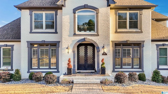 exterior space with french doors