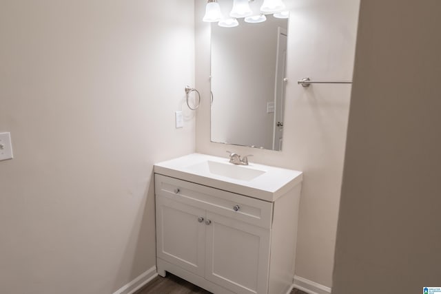 bathroom featuring vanity