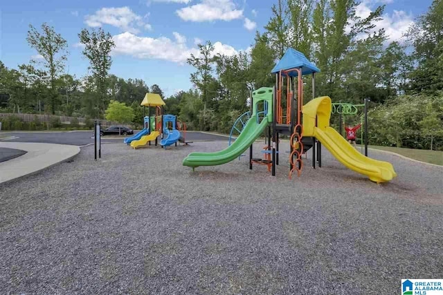 view of community jungle gym