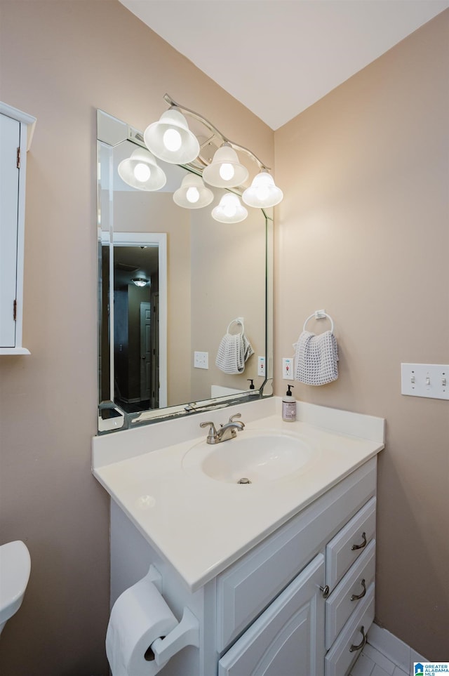 bathroom featuring vanity