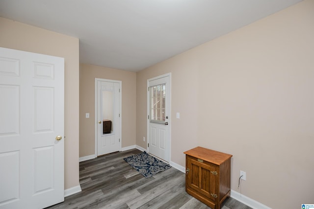 entrance foyer featuring hardwood / wood-style floors