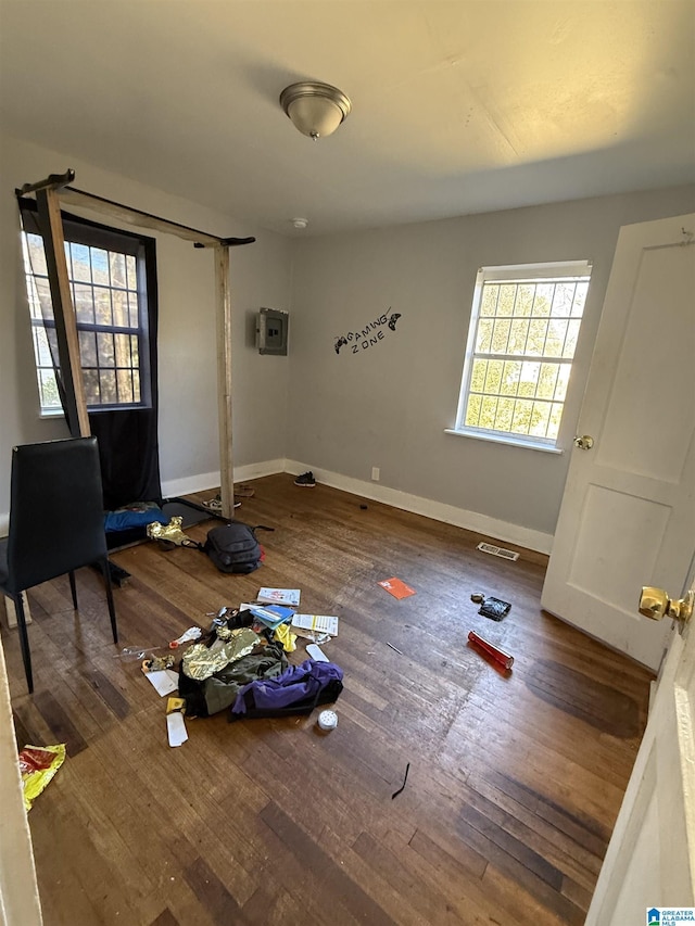 interior space featuring hardwood / wood-style floors