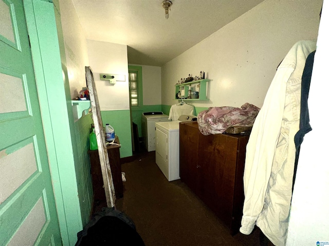 laundry area with washer and dryer