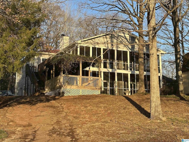 view of rear view of house