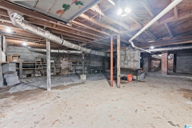 view of basement