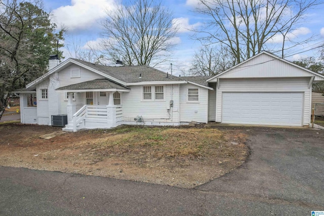 ranch-style home with a garage