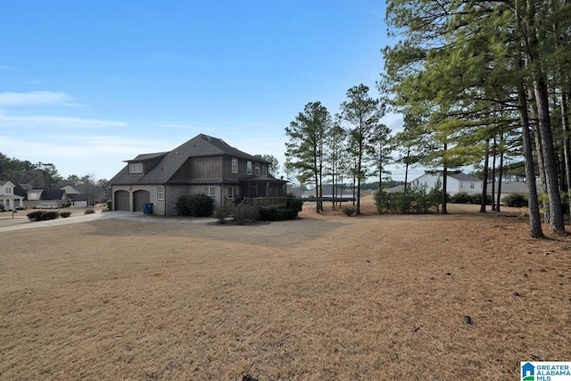 view of home's exterior featuring a garage