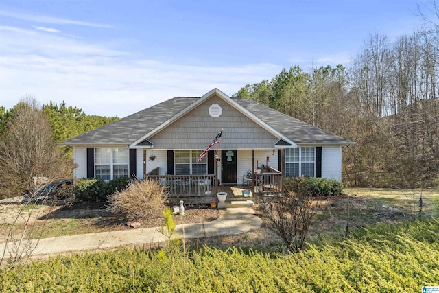 view of front of house with covered porch