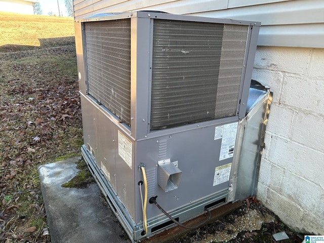 exterior details featuring central AC unit