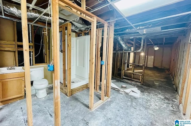 miscellaneous room featuring sink