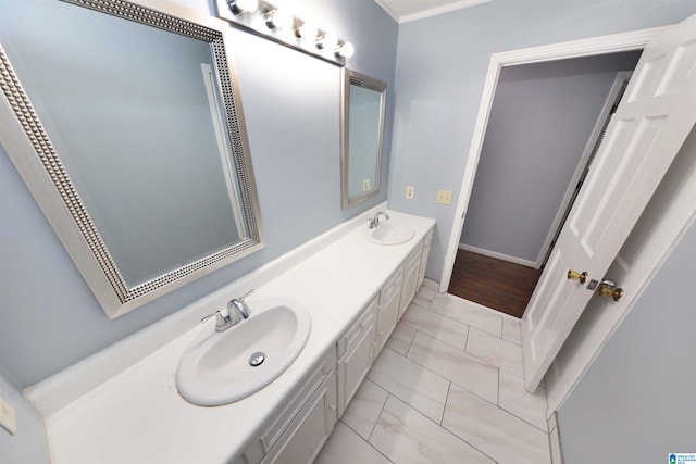 bathroom with vanity