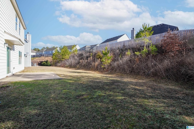 view of yard featuring a patio