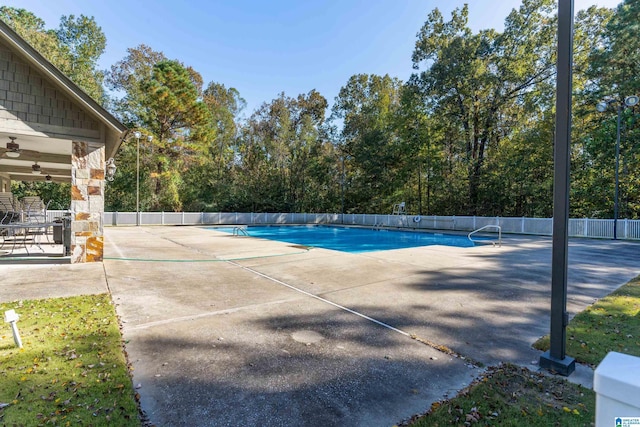 view of pool with a patio area