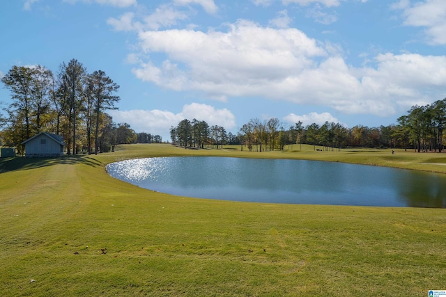 view of water feature