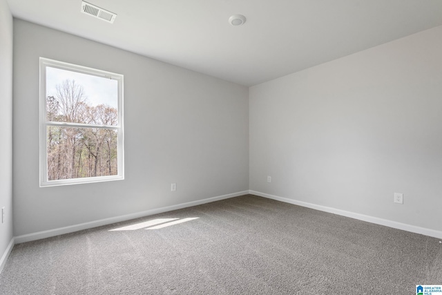 view of carpeted empty room