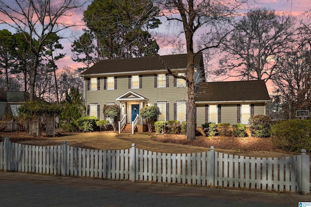 view of colonial-style house