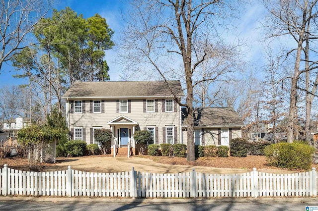 view of colonial-style house