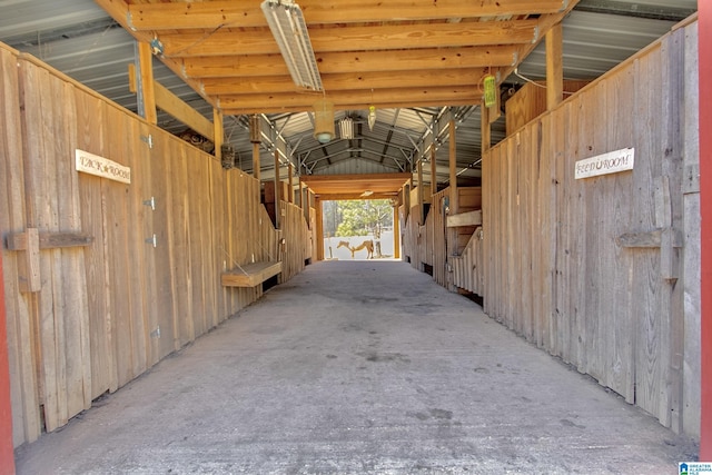 view of horse barn