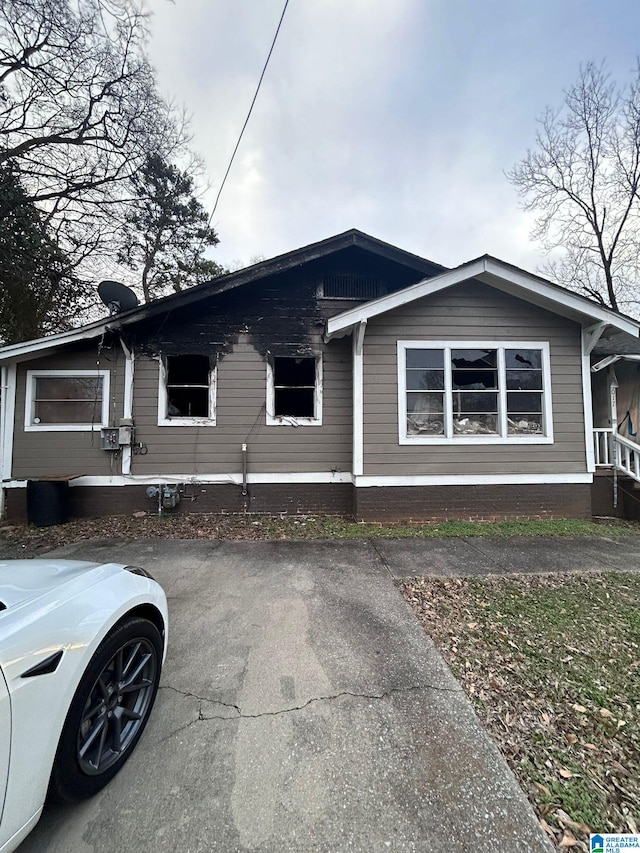 view of front of home