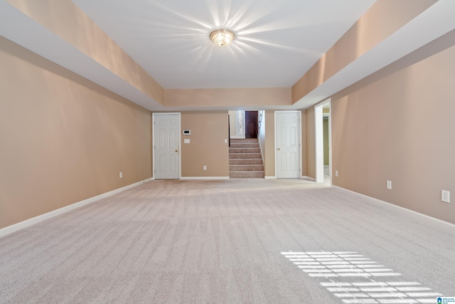 interior space with light colored carpet