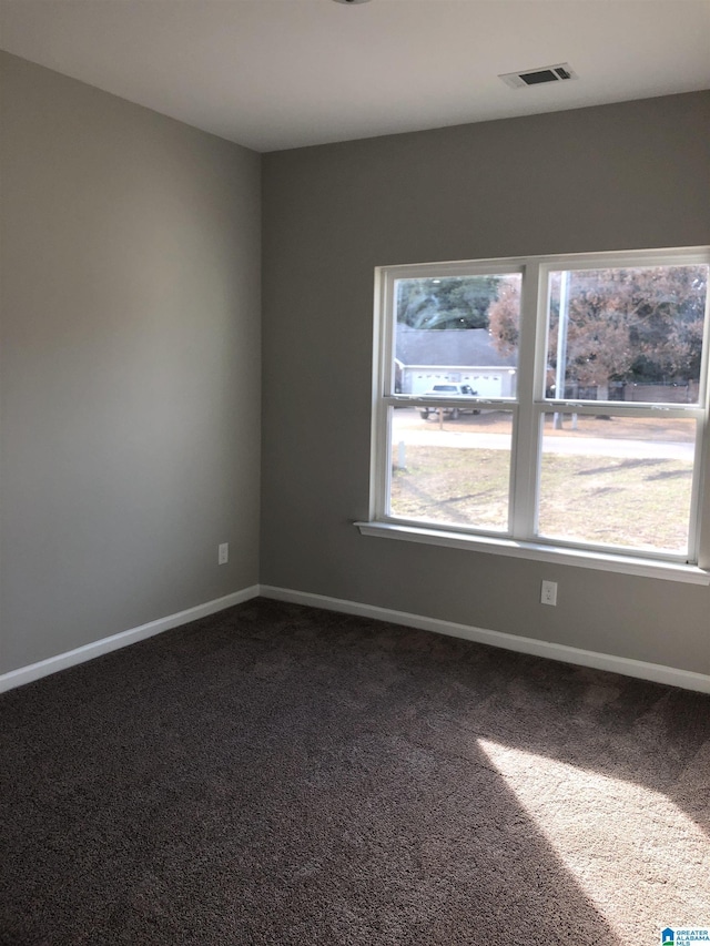 view of carpeted empty room