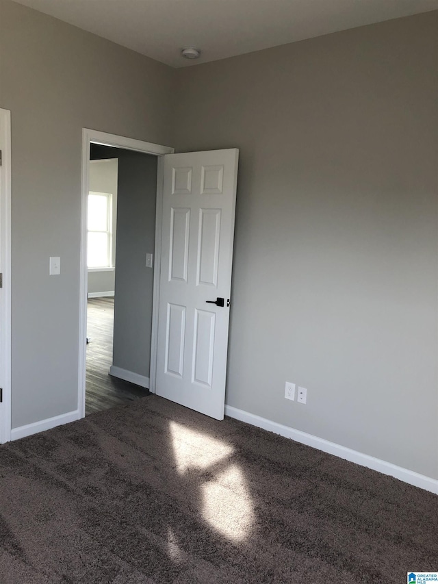 view of carpeted empty room