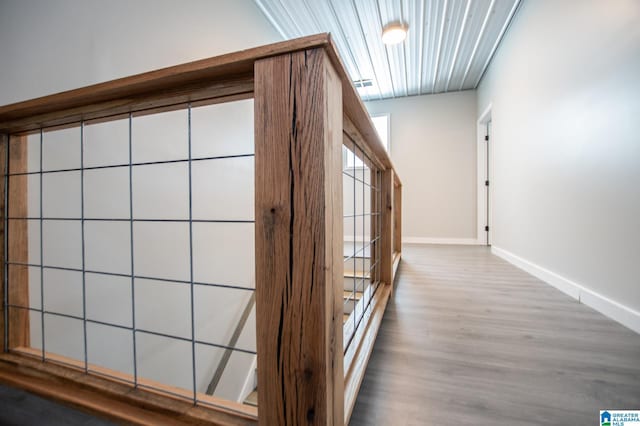 hall featuring hardwood / wood-style floors