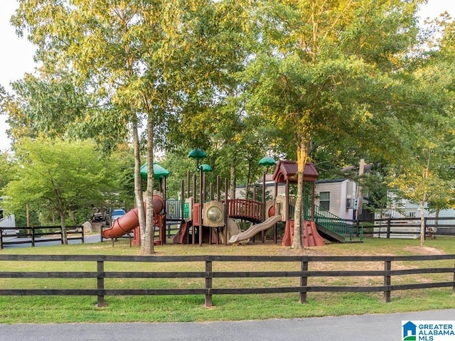 view of jungle gym