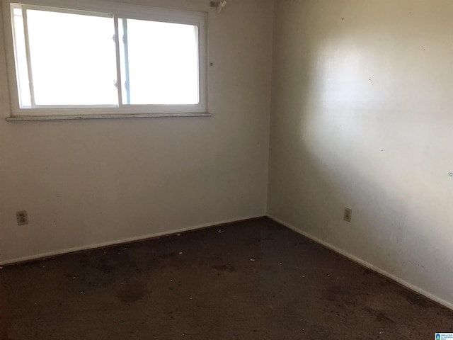 spare room featuring a wealth of natural light