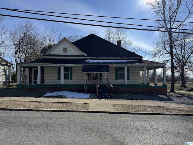 farmhouse with a porch