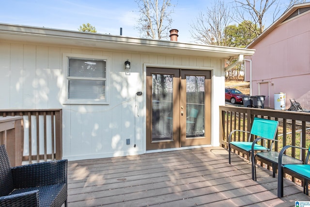 exterior space featuring a deck