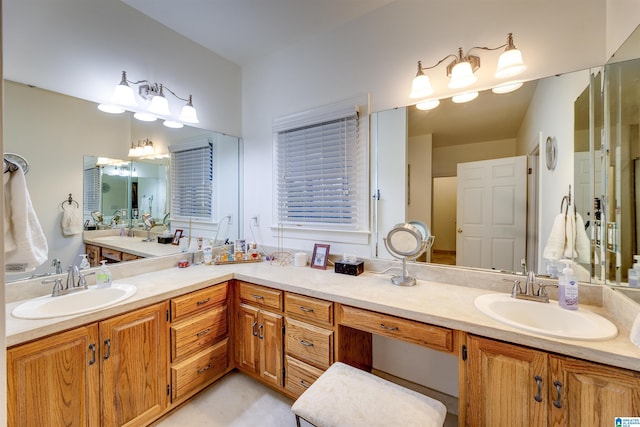 bathroom featuring vanity