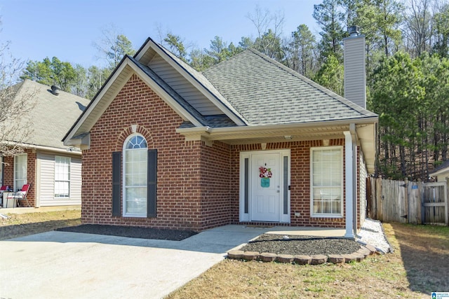 view of front of house with a porch