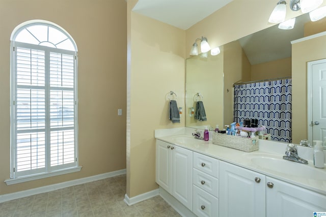 bathroom with vanity