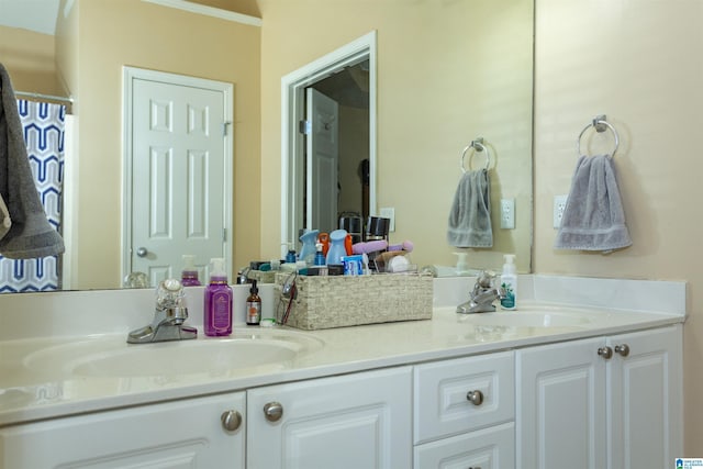 bathroom featuring vanity