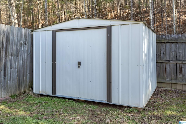 view of outbuilding