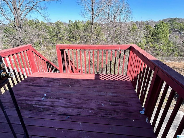 view of wooden terrace