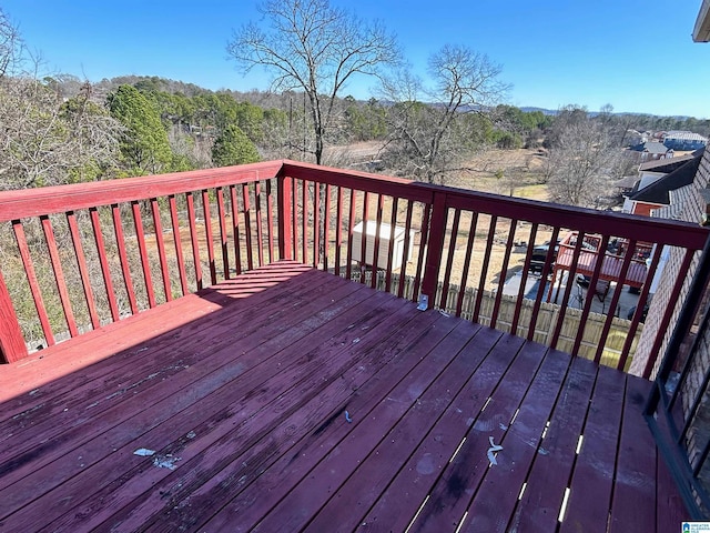 view of wooden terrace