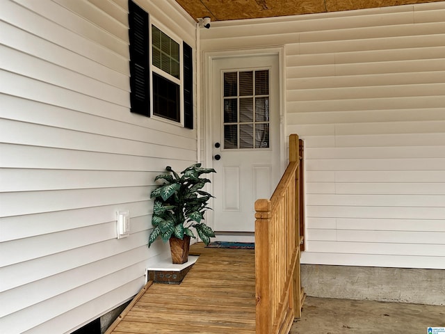 view of entrance to property