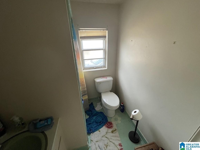 bathroom with toilet