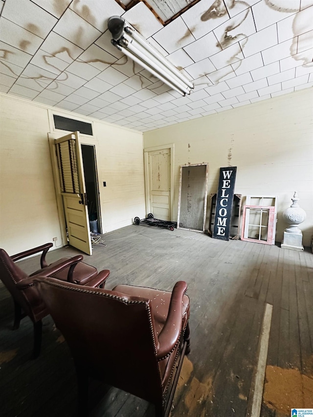 misc room featuring hardwood / wood-style flooring