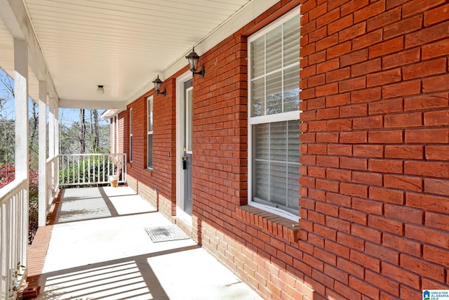 exterior space with a porch