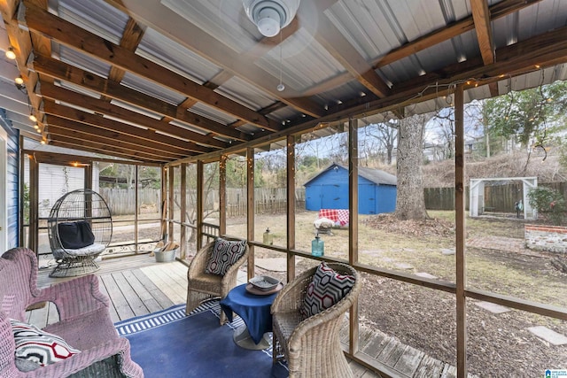 view of sunroom / solarium