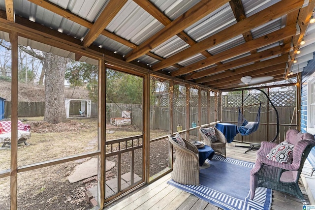 view of sunroom / solarium