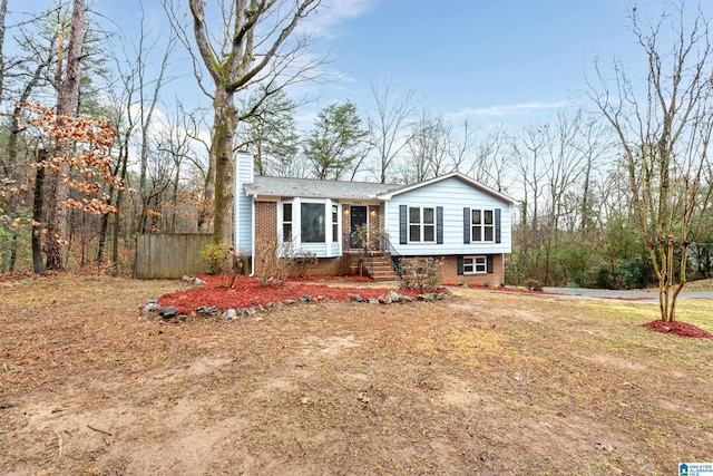 view of front of home